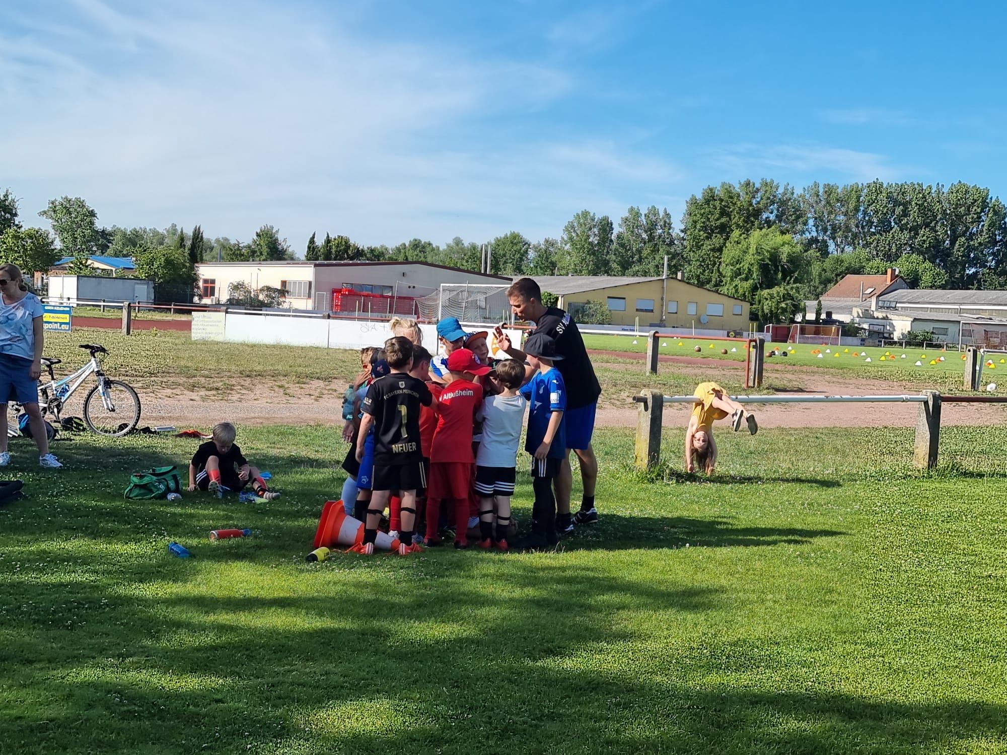 Unsere F Jugend bei der Arbeit