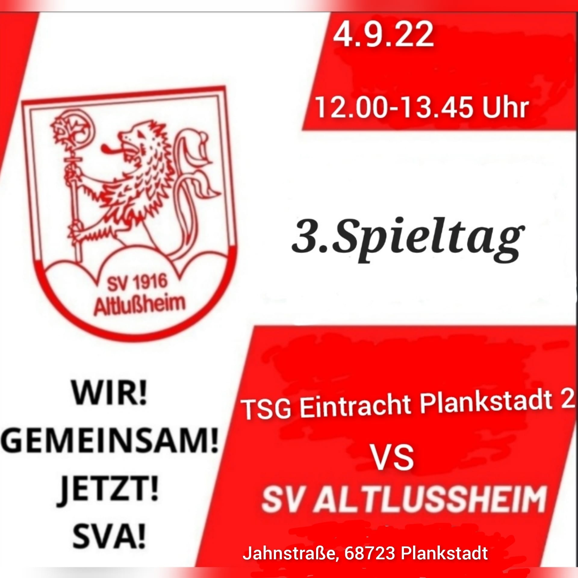 SVA trennt sich 2-2 in Plankstadt